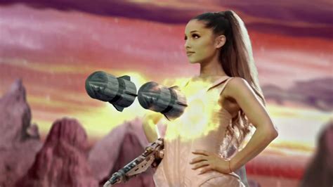 ariana grande boobs|Ariana Grande's 'Break Free' Music Video Has Rocket Boobs.